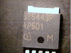 Counterfeit example with markings cut off on the left side